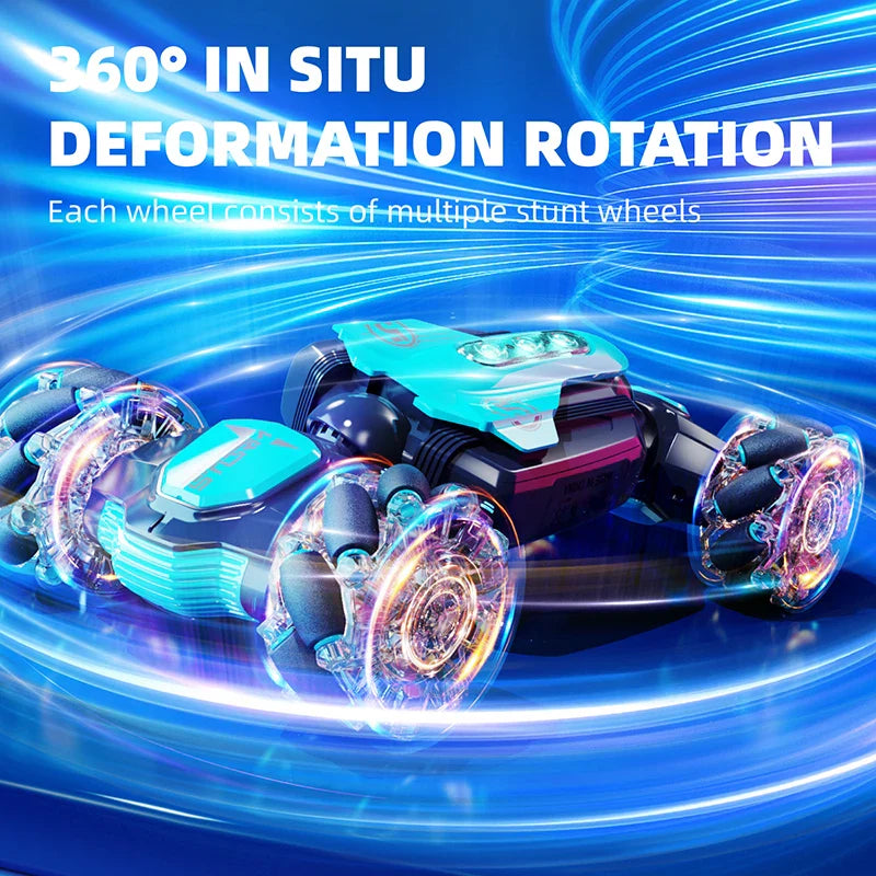 2.4G RC Stunt Car Watch Hand Gestures 360° Rotating Off-road Climbing Remote Control Car Toy For Kids Gift